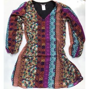 inTu Cold Shoulder Boho Festival Dress